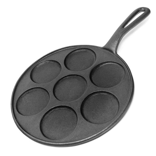 Cast Iron Pancake Pan 23cm Wood Handle