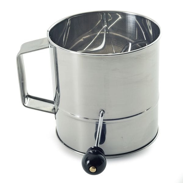 White Scoop & Sift Flour Sifter