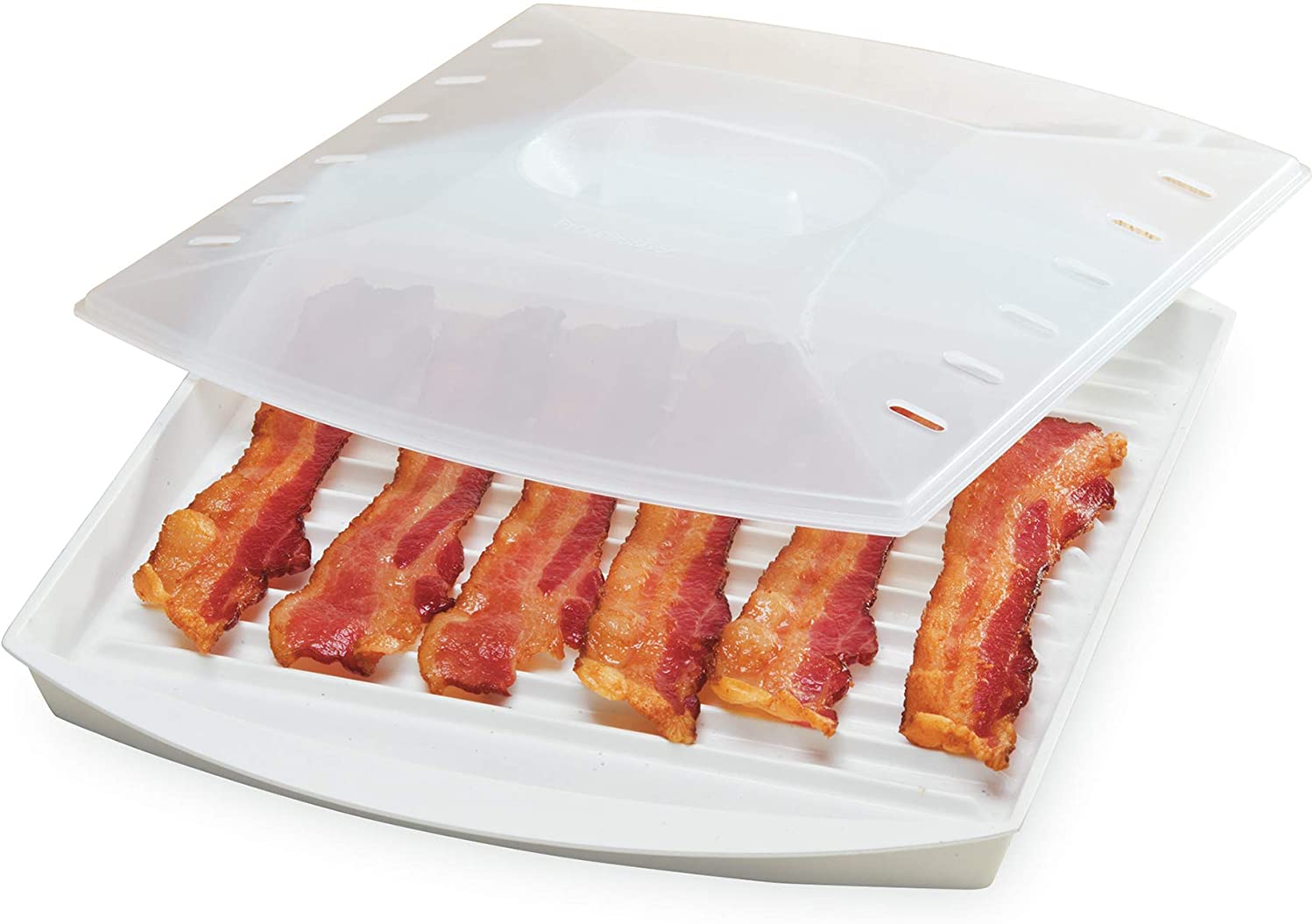 DOITOOL 2pcs Bacon up Microwave Ovens Baking Pans Food Bacon Pan for Oven  Cooking Microwave Bacon Pan Microwave Bacon Cooker Oven Baking Pan Oven