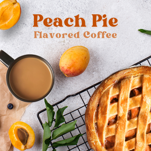 Peach pie flavored coffee