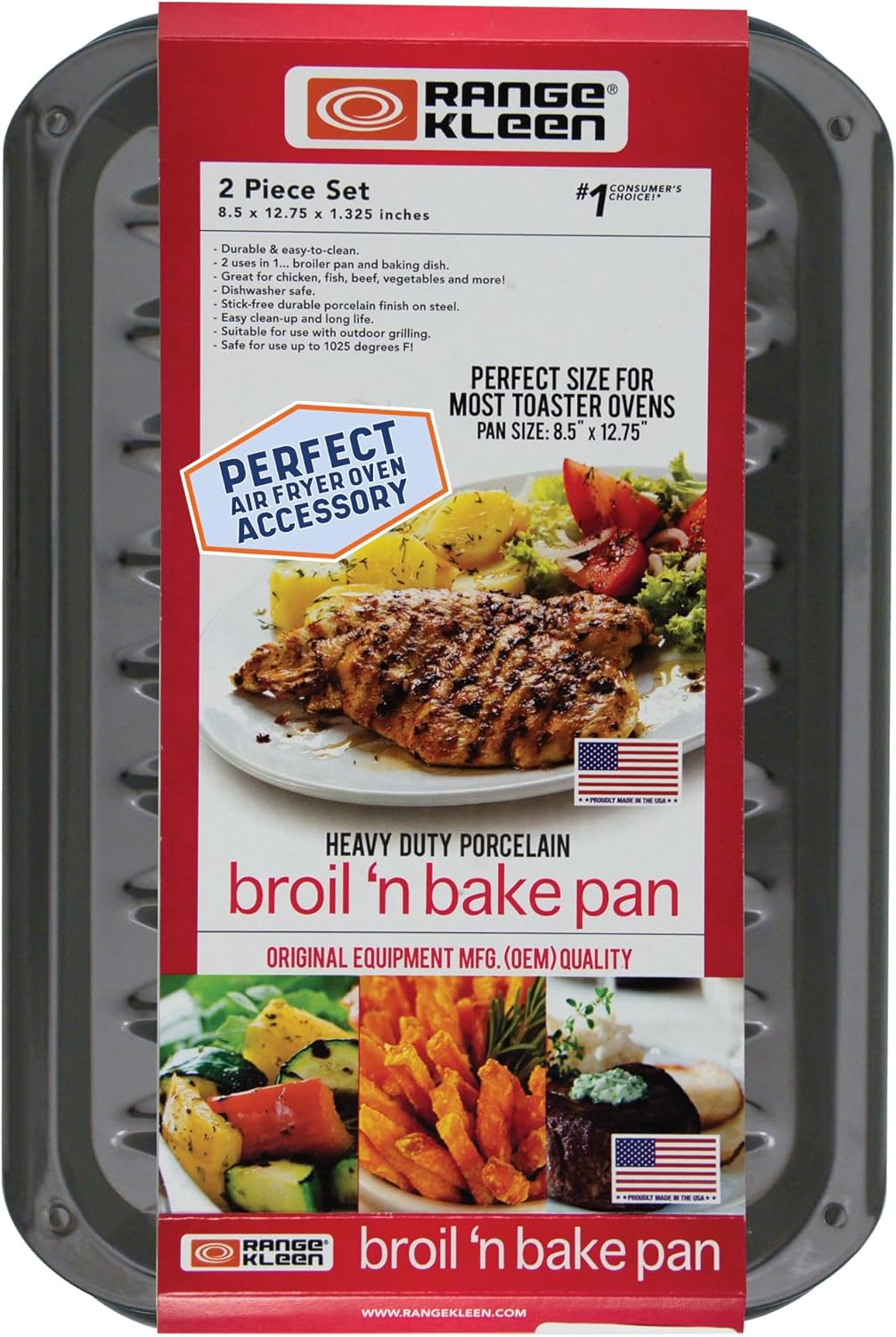 Broil And Bake Pan - Range Kleen - Made in the USA