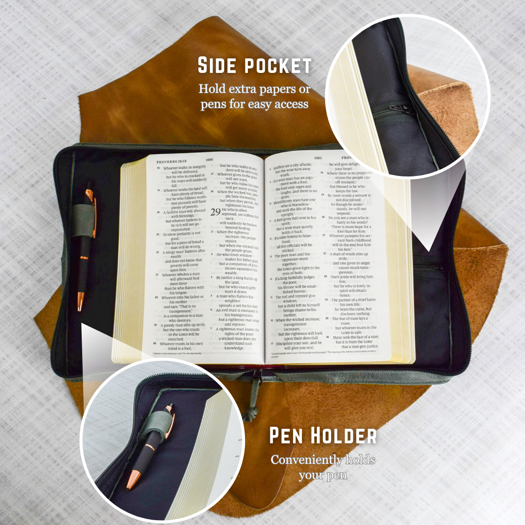 Bible Case - genuine leather
