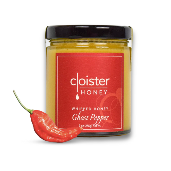 Raw, Infused Ghost Pepper Whipped Honey from Cloister Honey