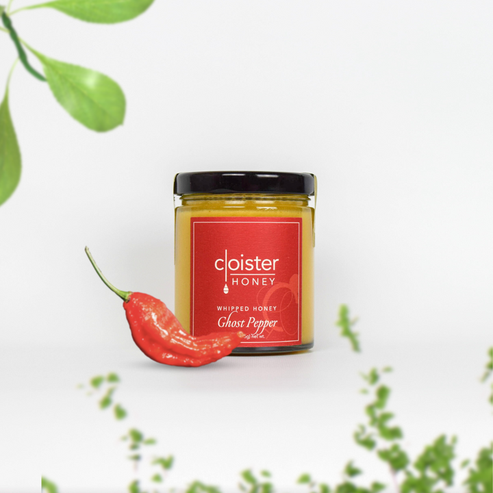 Raw, Infused Ghost Pepper Whipped Honey from Cloister Honey