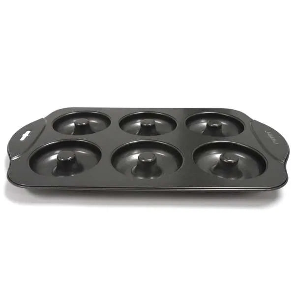 6 Hole Nonstick Donut Baking Pan by Norpro for Baking Donuts and Bagels