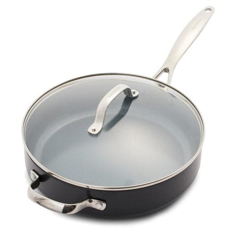 GreenPan Valencia Pro 4.5 Qt. Ceramic Nonstick Non Toxic Saute Pan with Lid