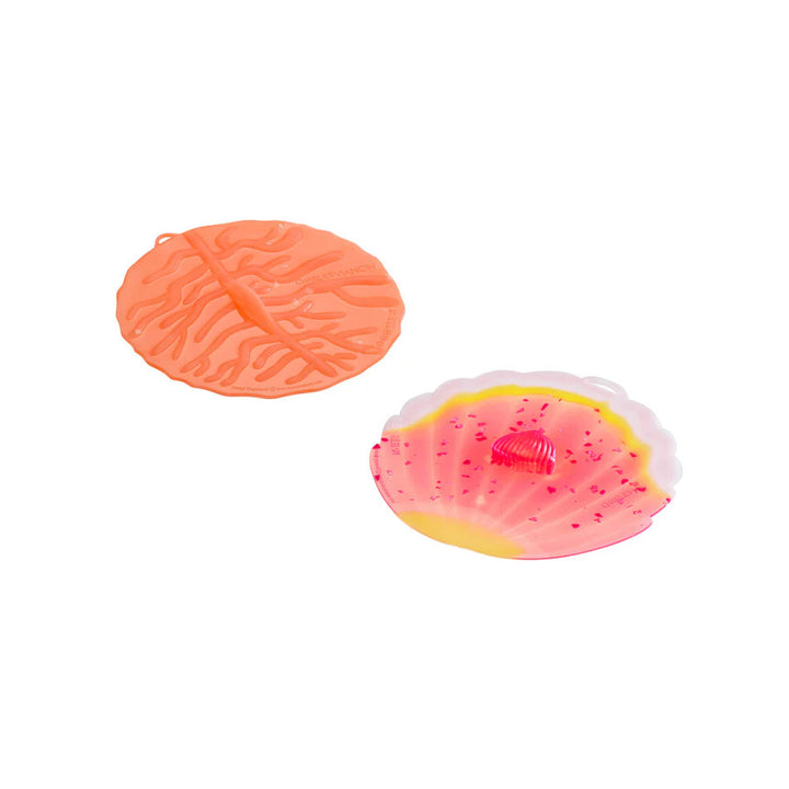 Coral / Shell Silicone Drink Lid Cup Covers by Charles Viancin