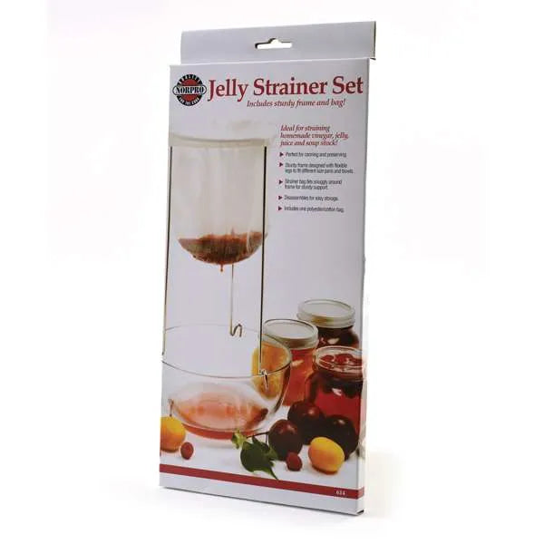 Norpro Jelly Strainer Set with Cloth Bag and Stand for Making Jelly and Jam