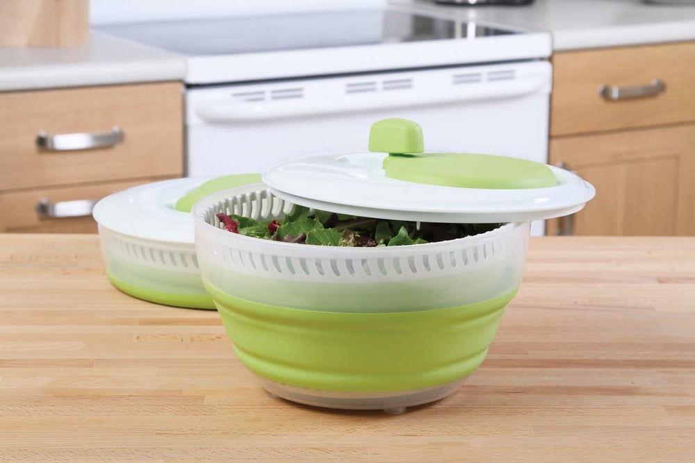 Collapsible Salad Spinner for Washing Lettuce by Progressive PrepWorks