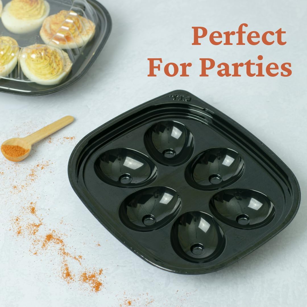 Disposable Deviled Egg Container with Lid (16 Ct)