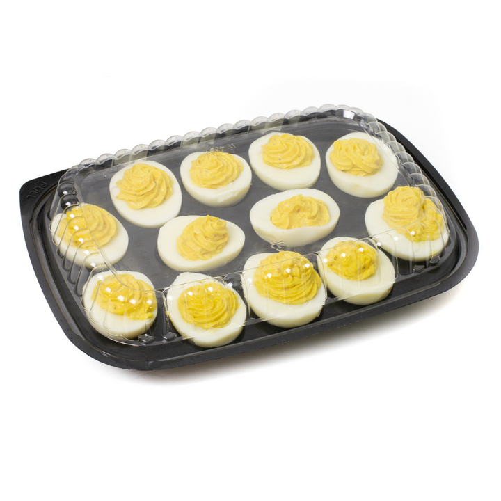 Disposable Deviled Egg Container with Lid (16 Ct)