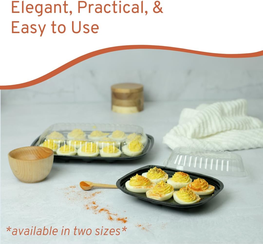 Disposable Deviled Egg Container with Lid (16 Ct)