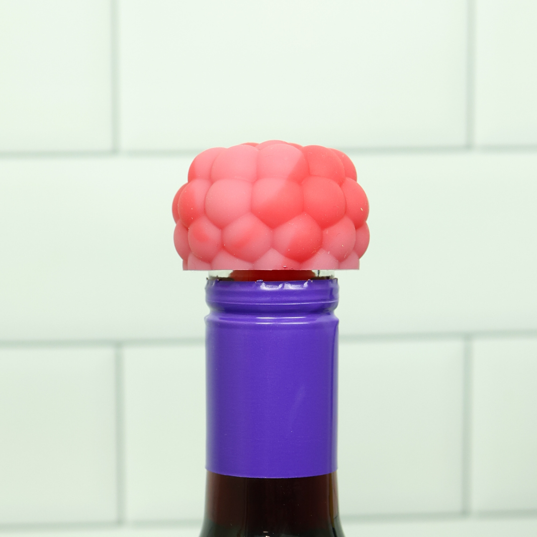 Berry Reusable Silicone Wine Stopper / Bottle Stoppers by Charles Viancin - Blueberry, Raspberry, Strawberry