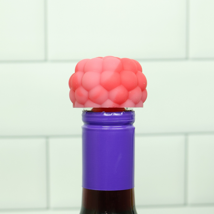 Berry Reusable Silicone Wine Stopper / Bottle Stoppers by Charles Viancin - Blueberry, Raspberry, Strawberry