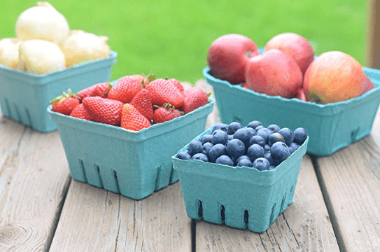  KECHEN Berry Keeper Colander, Fruit Keeper Box Bowl