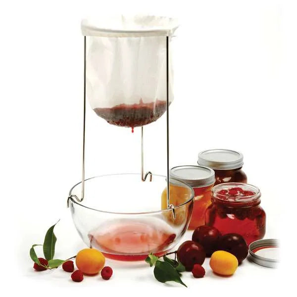 Norpro Jelly Strainer Set with Cloth Bag and Stand for Making Jelly and Jam