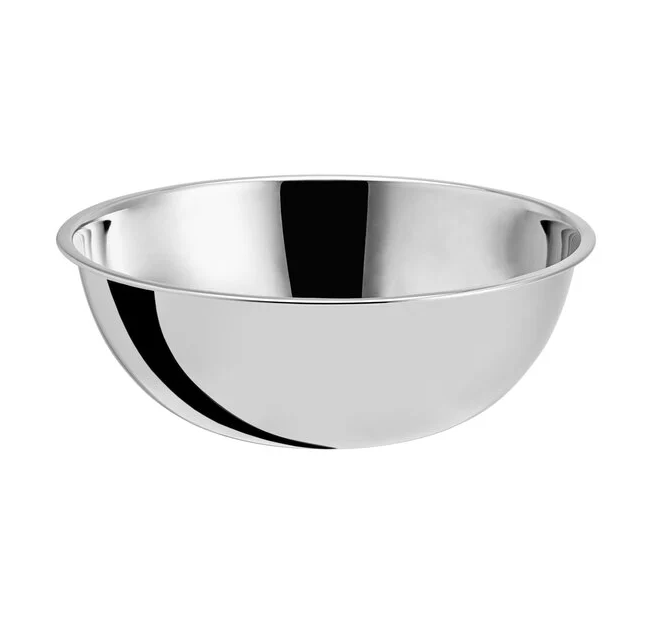 3 Quart Heavyweight Shiny Stainless Steel Mixing Bowl