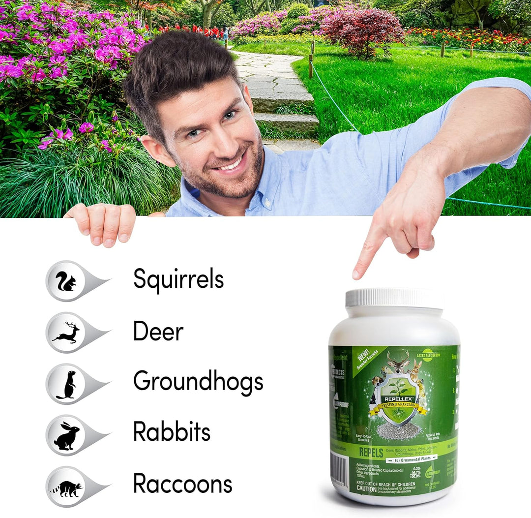 Repellex Systemic All Natural Animal Repellent Granules for Yard and Lawn