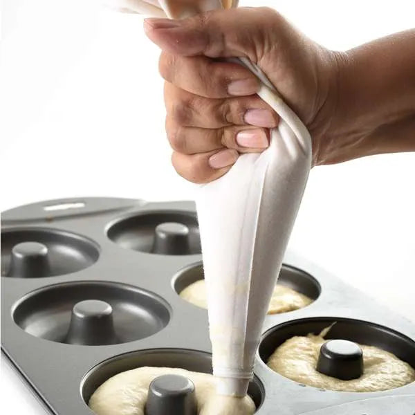 6 Hole Nonstick Donut Baking Pan by Norpro for Baking Donuts and Bagels