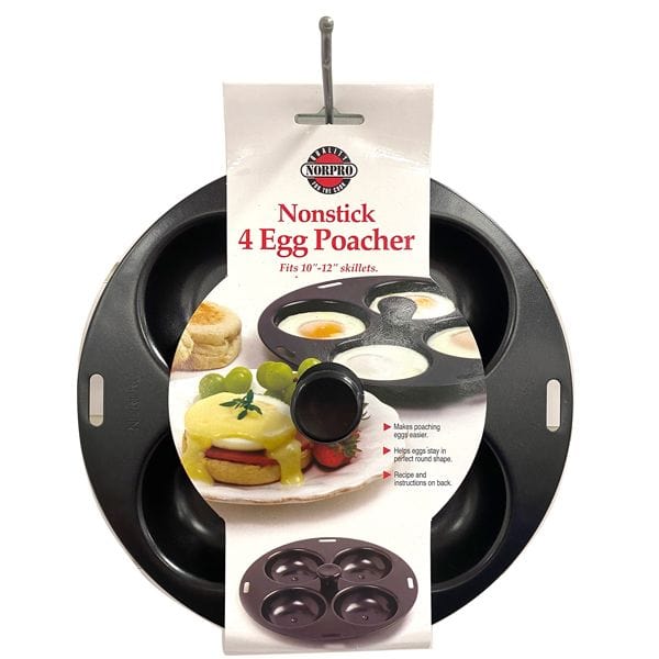 4 Egg Poacher/Fry Pan Nonstick – The Seasoned Gourmet