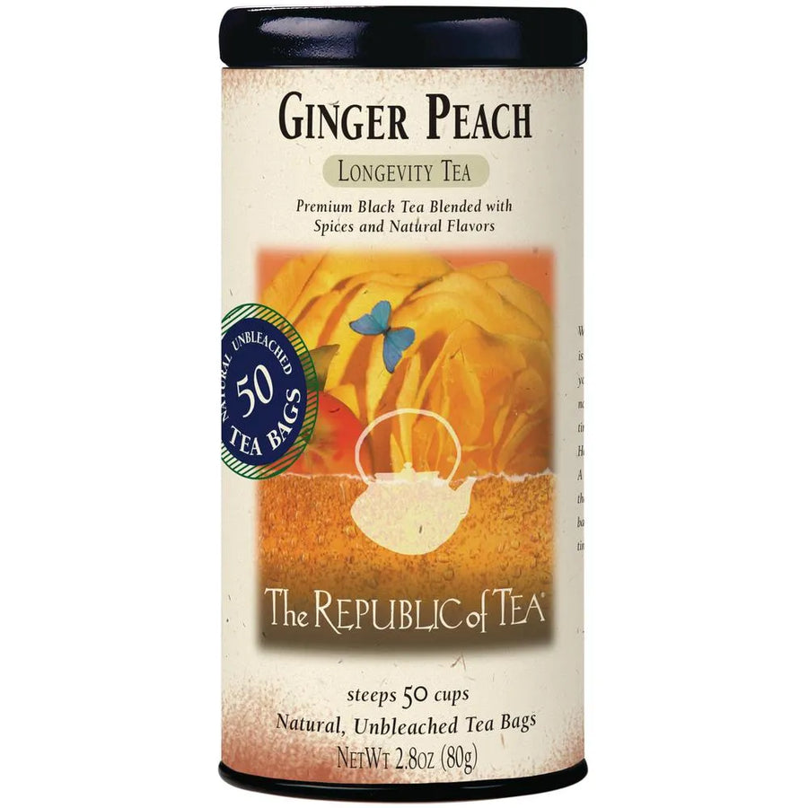 Ginger Peach Black Tea Bags by Republic of Tea