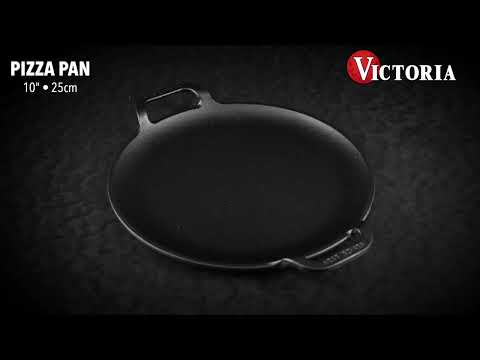 Victoria 10.5-Inch Cast Iron Comal Griddle Pan with a Long Handle, Seasoned  with Flaxseed Oil, Made in Colombia 