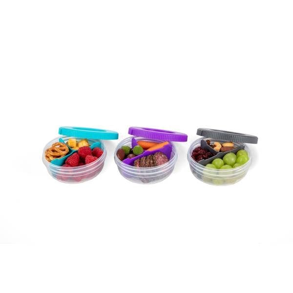 Progressive Snaplock 3 Portion Snack Stack Set | 3-Piece