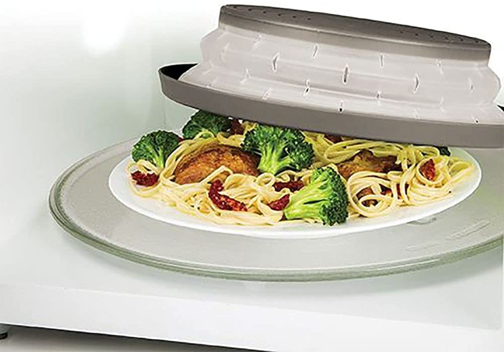 Large Collapsible Microwave Food Cover - Charcoal