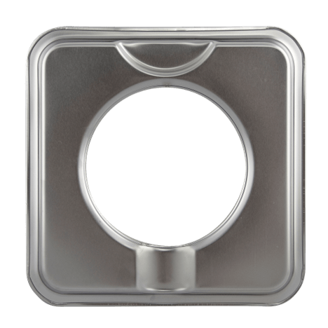 Range Kleen 6 and 8 Chrome Drip Pans - 2 pack