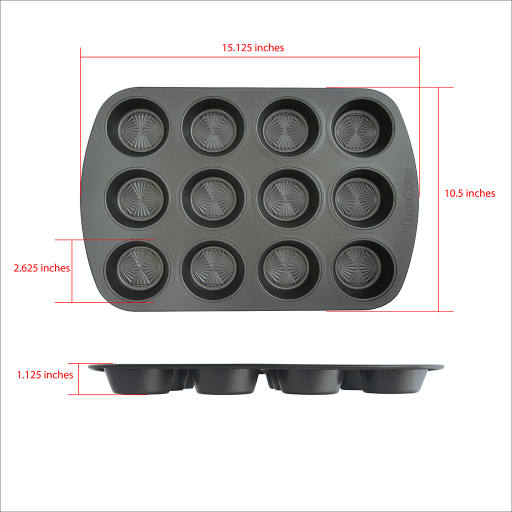 Trudeau Silicone 12-count Muffin Pan, 2-pack