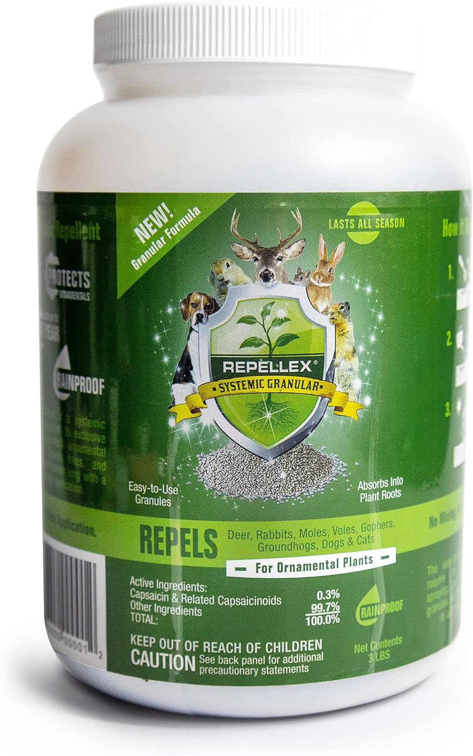 Repellex Systemic All Natural Animal Repellent Granules for Yard and Lawn