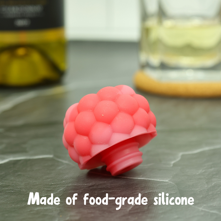 Berry Reusable Silicone Wine Stopper / Bottle Stoppers by Charles Viancin - Blueberry, Raspberry, Strawberry