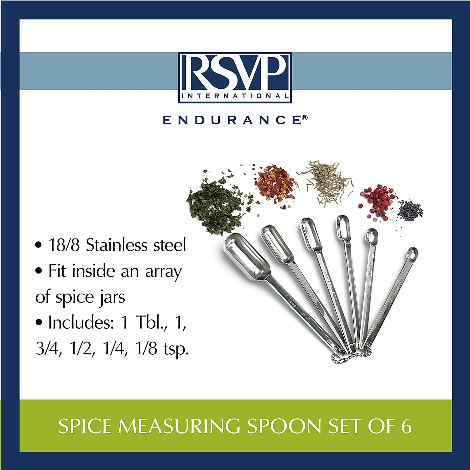Rsvp Endurance Smidgen Measuring Spoon Set