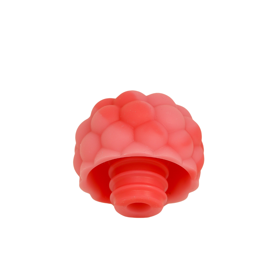 Berry Reusable Silicone Wine Stopper / Bottle Stoppers by Charles Viancin - Raspberry