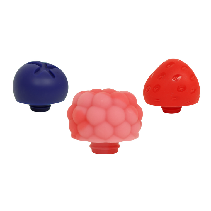 Berry Reusable Silicone Wine Stopper / Bottle Stoppers by Charles Viancin - Blueberry, Raspberry, Strawberry