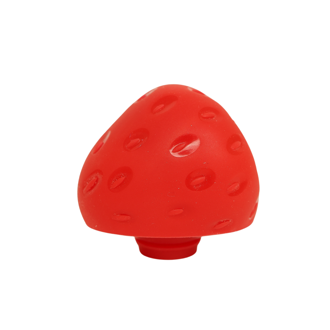 Berry Reusable Silicone Wine Stopper / Bottle Stoppers by Charles Viancin - Strawberry