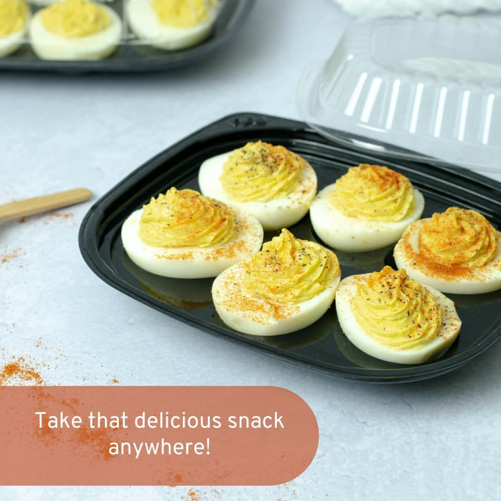 Disposable Deviled Egg Container with Lid (16 Ct)