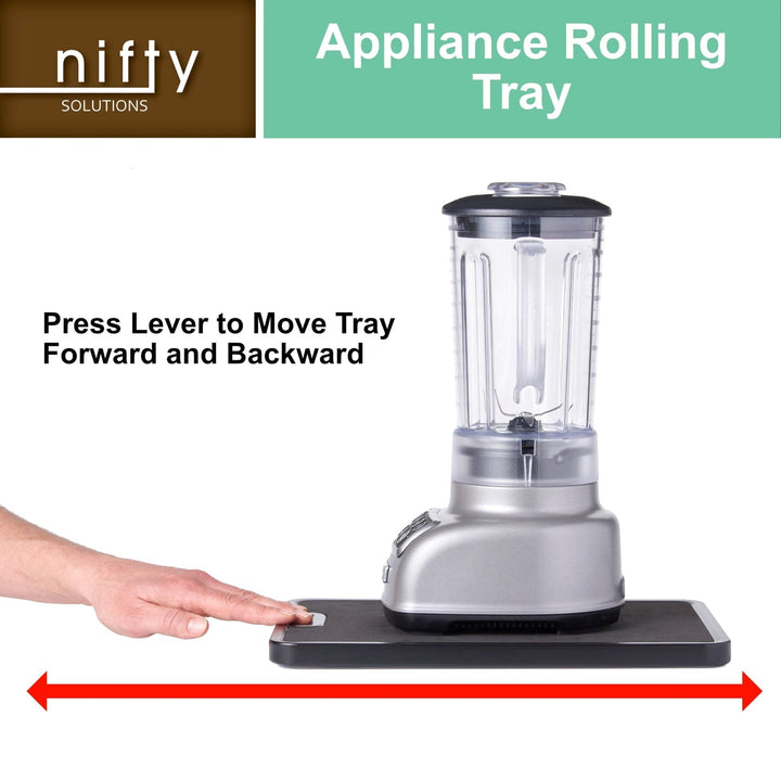 Talisman Nifty Appliance Rolling Tray - Black