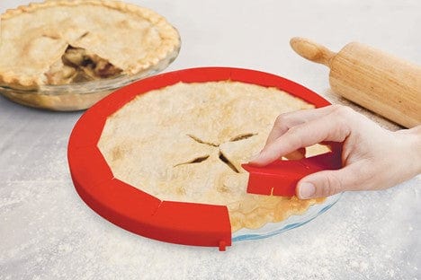 Talisman Designs Pie Top Pastry Cutter, 10 inch, Red