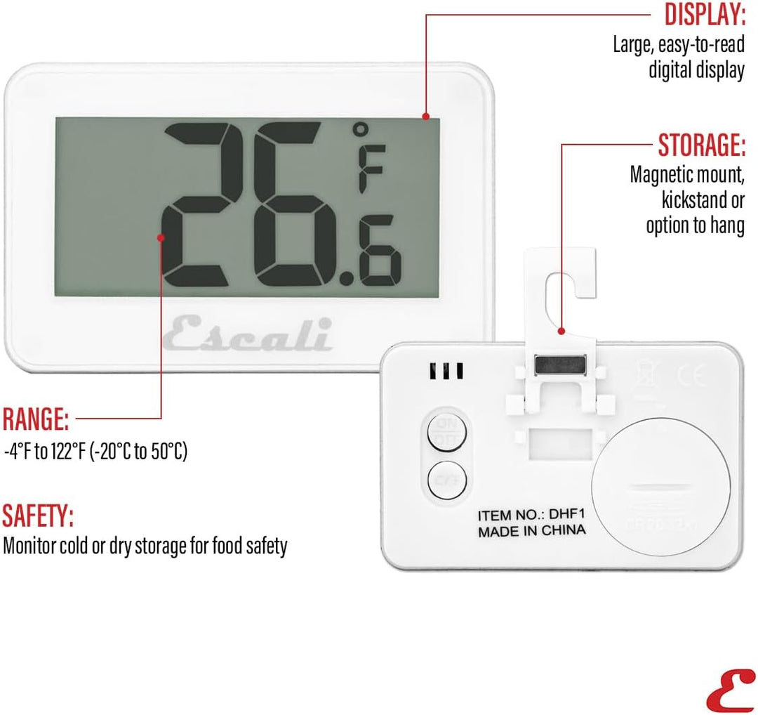 Digital Wireless Freezer and Refrigerator Thermometer Temperature Gauge by Escali