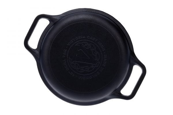 Victoria 4-Quart Cast Iron Dutch Oven with Lid and Dual Loop Handles,  Seasoned with Flaxseed Oil, Made in Colombia,Black