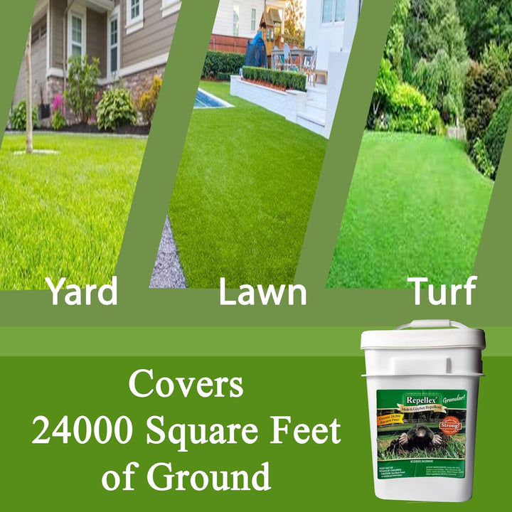 Repellex Mole and Gopher All Natural Rodent Repellent Granules for Lawn